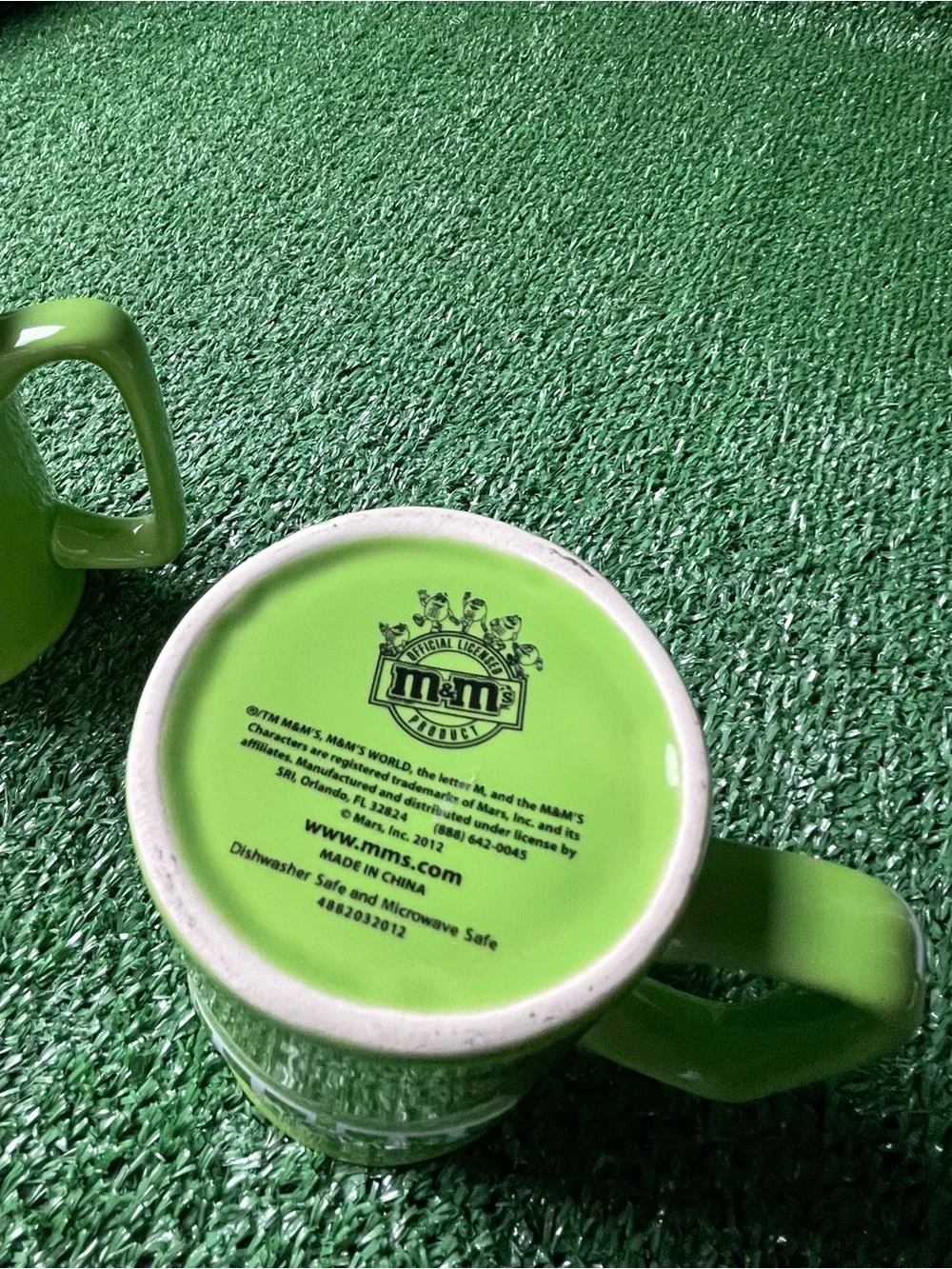 M&M'S Green Character Ceramic Mugs Set - Bright Green
